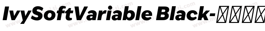 IvySoftVariable Black字体转换